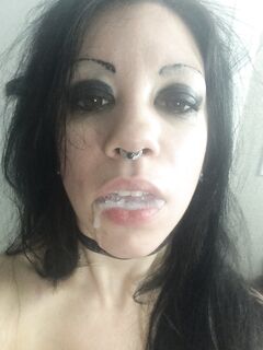 Goth cum dumpster